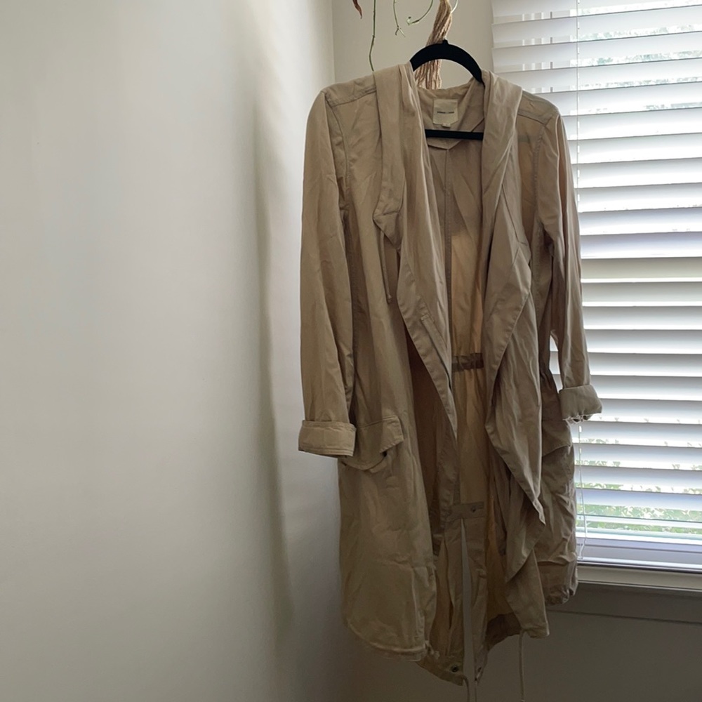 Silence and noise tan convertible coat